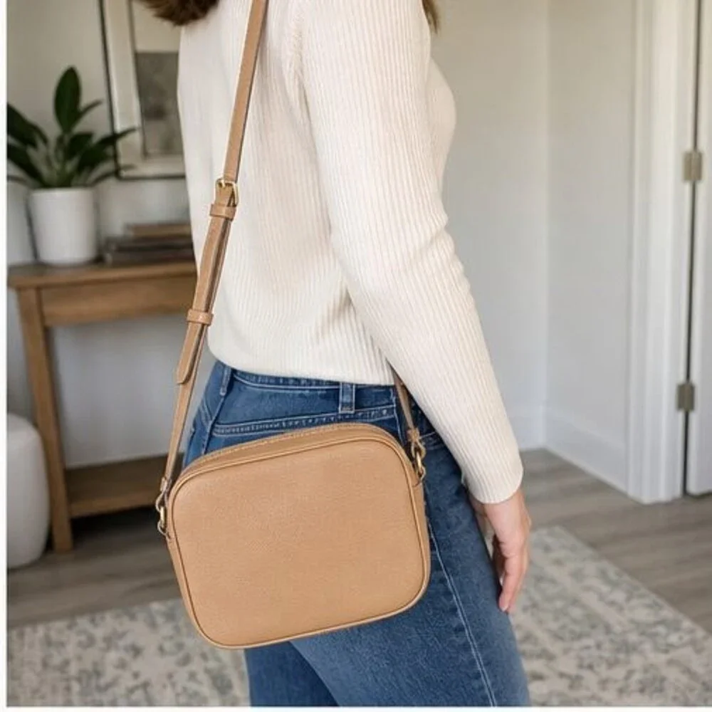 Tan Faux Leather Bag